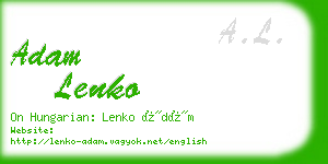 adam lenko business card